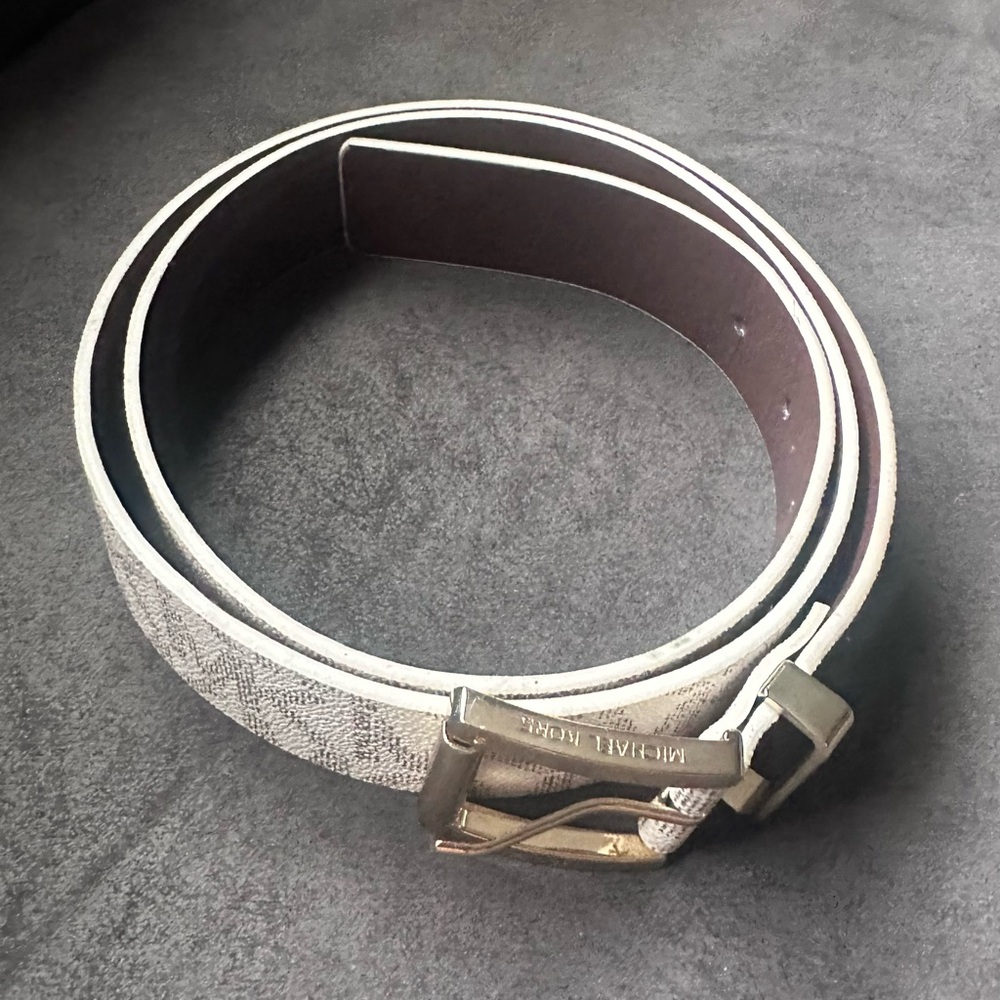 Michael Kors Men's Beige and Dark Brown Belt Bag